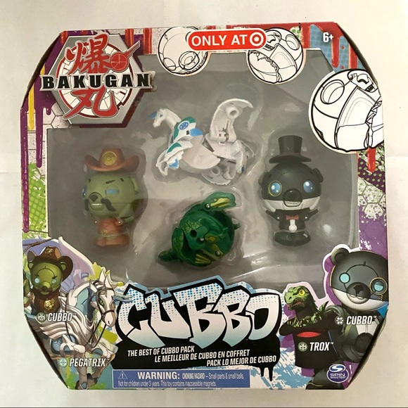 Spin Master Toys Bakugan Cubbo The Best Of Cubbo Pack 4 Piece Set